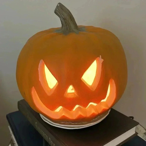 Vintage Halloween Blow Mold Jack-O-Lantern Electric - Picture 1 of 16